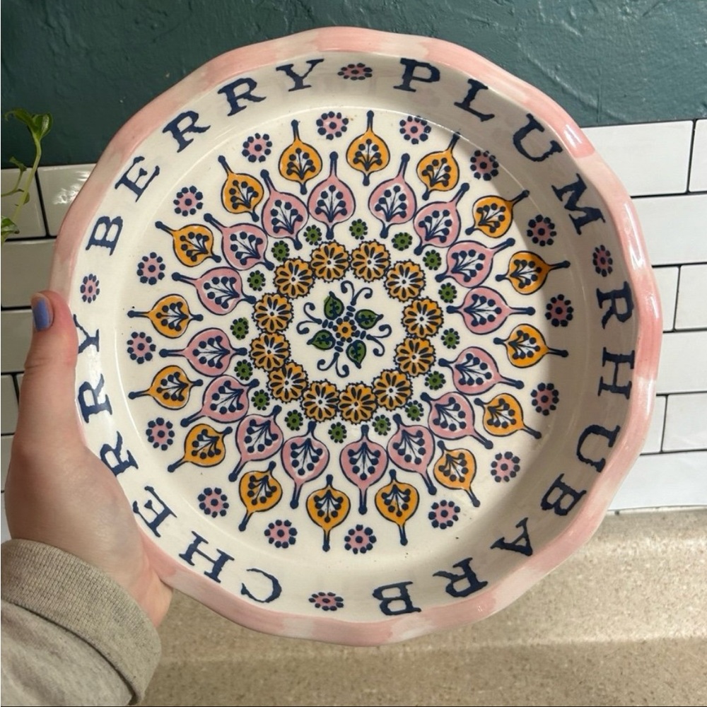 Anthropologie Pie Plate